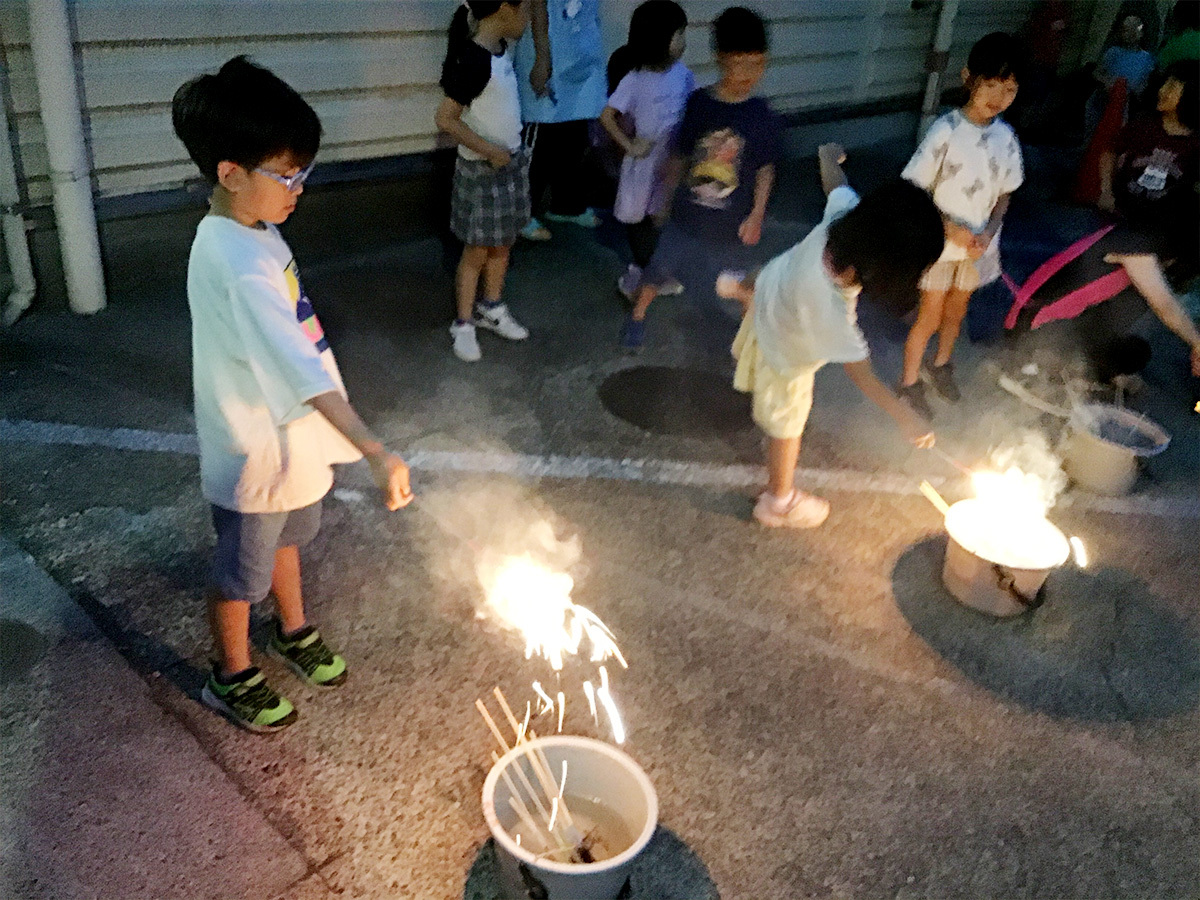 イベント目白押し！！夜は花火をしました☆